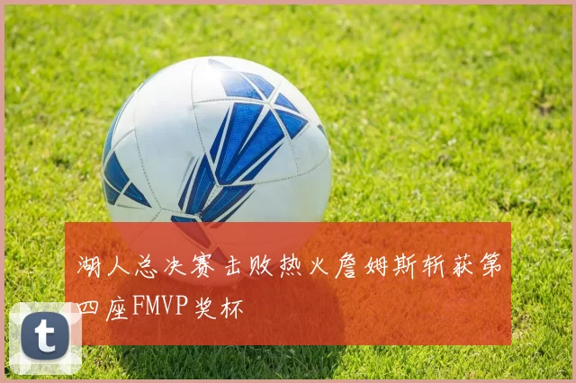 湖人总决赛击败热火詹姆斯斩获第四座FMVP奖杯